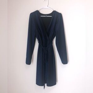 Shein Women’s 1XL Blue Glitter Wrap Dress